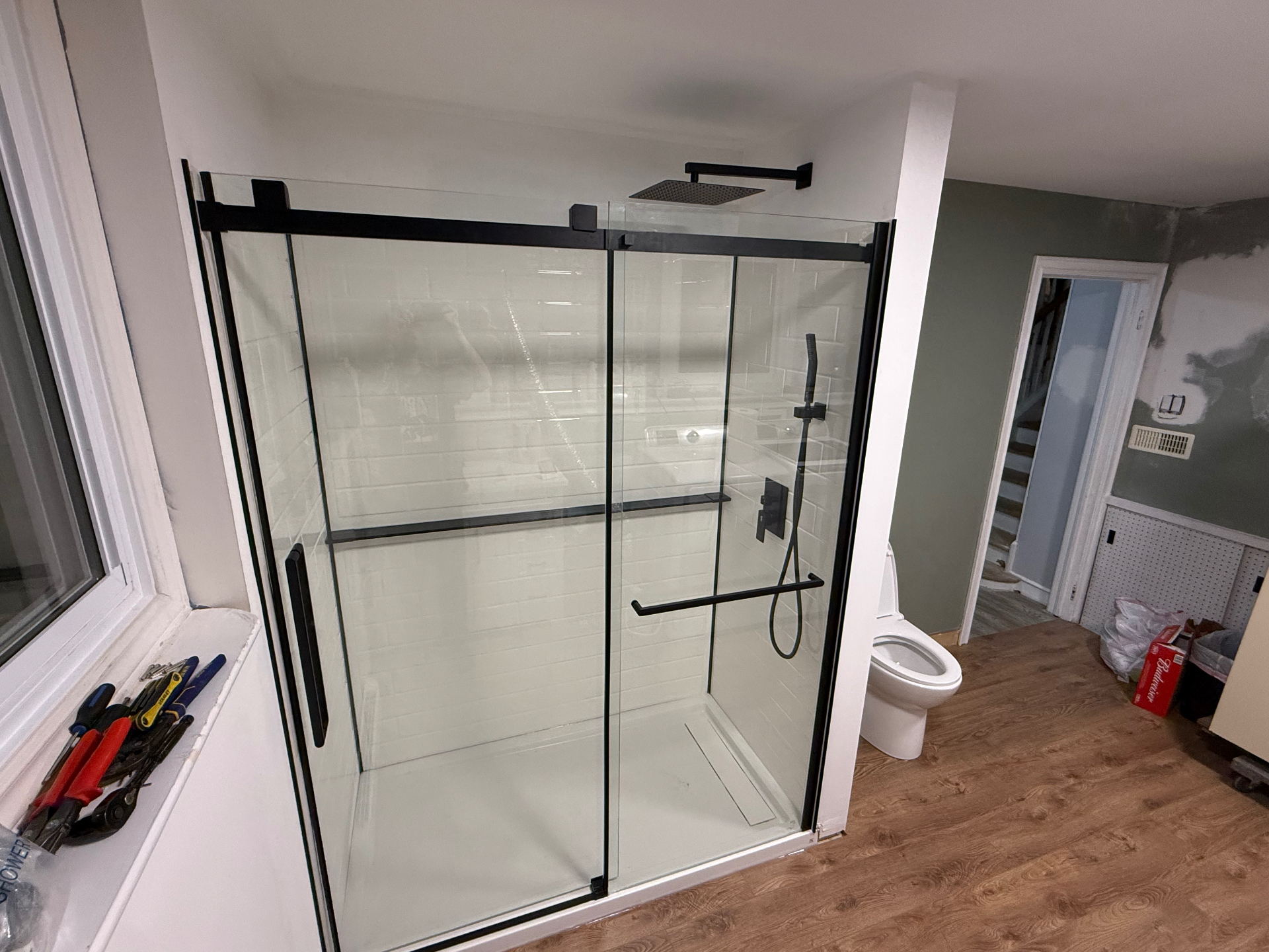 Douche vitrée sur mesure